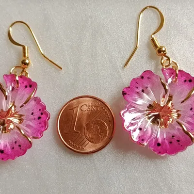 Boucles d'oreilles fleurs 